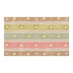 stripes floral designs Banner and Sign 5  x 3 