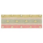 stripes floral designs Banner and Sign 6  x 2 