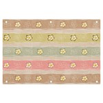 stripes floral designs Banner and Sign 6  x 4 