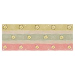 stripes floral designs Banner and Sign 8  x 3 