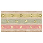 stripes floral designs Banner and Sign 8  x 4 