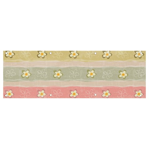 stripes floral designs Banner and Sign 9  x 3  from ArtsNow.com Front