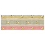 stripes floral designs Banner and Sign 9  x 3 