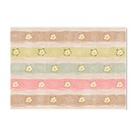 stripes floral designs Crystal Sticker (A4)