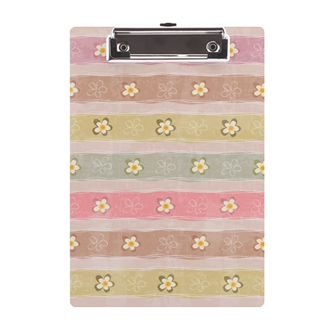 stripes floral designs A5 Acrylic Clipboard from ArtsNow.com Front