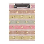 stripes floral designs A5 Acrylic Clipboard