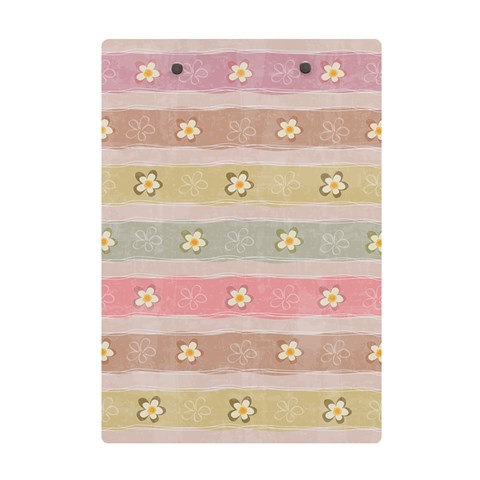 stripes floral designs A5 Acrylic Clipboard from ArtsNow.com Back