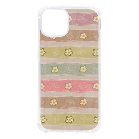 stripes floral designs iPhone 13 TPU UV Print Case from ArtsNow.com Front