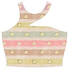 stripes floral designs Cut Out Top from ArtsNow.com Front