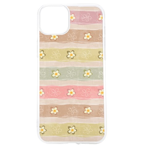 stripes floral designs iPhone 15 TPU UV Print Case from ArtsNow.com Front