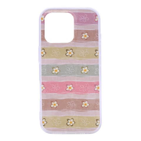 stripes floral designs iPhone 16 Plus TPU UV Print Case from ArtsNow.com Front