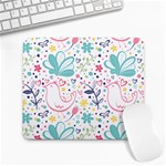 cute bird pattern Large Mousepad