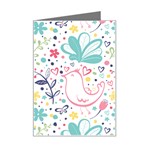 cute bird pattern Mini Greeting Card