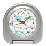 cute bird pattern Travel Alarm Clock