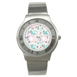 cute bird pattern Stainless Steel Watch