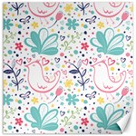 cute bird pattern Canvas 12  x 12 