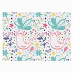 cute bird pattern Large Glasses Cloth (2 Sides)