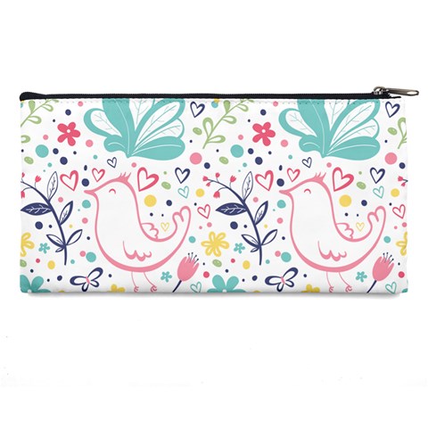 cute bird pattern Pencil Cases from ArtsNow.com Back