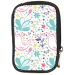 cute bird pattern Compact Camera Leather Case