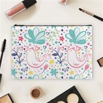 cute bird pattern Cosmetic Bag (Large)