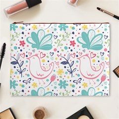 cute bird pattern Cosmetic Bag (XL) from ArtsNow.com Front