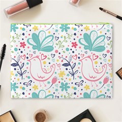 cute bird pattern Cosmetic Bag (XL) from ArtsNow.com Back