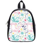 cute bird pattern School Bag (Small)