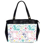 cute bird pattern Oversize Office Handbag (2 Sides)