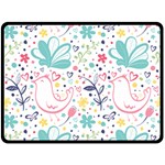 cute bird pattern Fleece Blanket (Large)