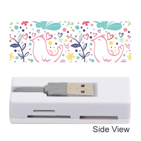 cute bird pattern Memory Card Reader (Stick) from ArtsNow.com Front