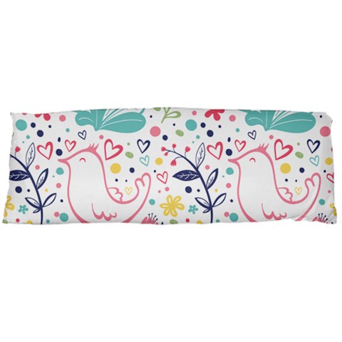 cute bird pattern One Side Body Pillow Cases from ArtsNow.com Body Pillow Case