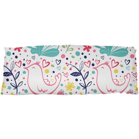 cute bird pattern 25 x67  Body Pillow Case Dakimakura (Two Sides) from ArtsNow.com Front