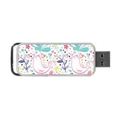 cute bird pattern Portable USB Flash (Two Sides) from ArtsNow.com Front