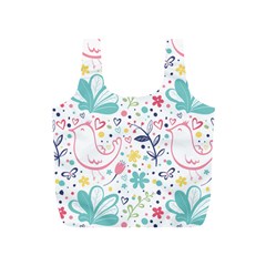 cute bird pattern Full Print Recycle Bag (S) from ArtsNow.com Front