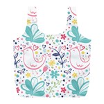 cute bird pattern Full Print Recycle Bag (L)