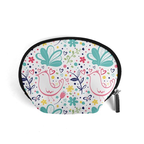 cute bird pattern Accessory Pouch (Small) from ArtsNow.com Front