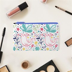 cute bird pattern Cosmetic Bag (XS) from ArtsNow.com Front