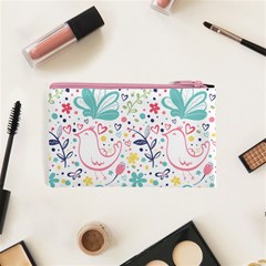 cute bird pattern Cosmetic Bag (XS) from ArtsNow.com Back