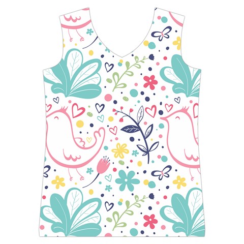 cute bird pattern Women s Basketball Tank Top from ArtsNow.com Front