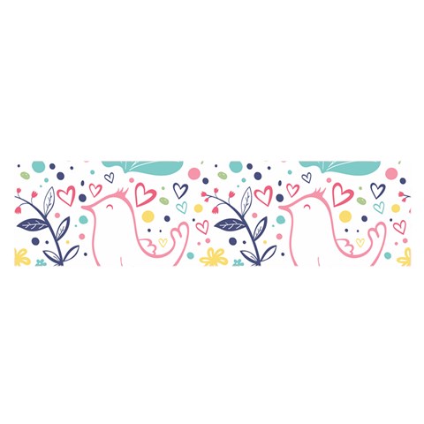 cute bird pattern Oblong Satin Scarf (16  x 60 ) from ArtsNow.com Front