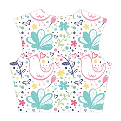 cute bird pattern Cotton Crop Top from ArtsNow.com Back