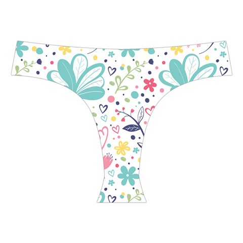 cute bird pattern Cross Back Hipster Bikini Set from ArtsNow.com Front Under