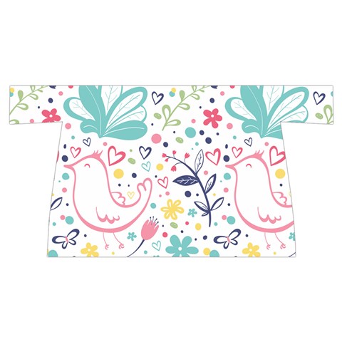 cute bird pattern Wristlet Pouch Bag (Small) from ArtsNow.com Front