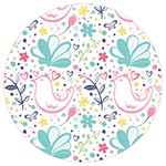 cute bird pattern Round Trivet