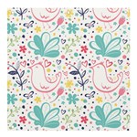 cute bird pattern Banner and Sign 4  x 4 