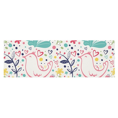 cute bird pattern Banner and Sign 6  x 2  from ArtsNow.com Front