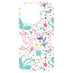 cute bird pattern iPhone 14 Pro Black UV Print PC Hardshell Case