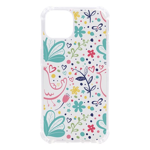 cute bird pattern iPhone 13 TPU UV Print Case from ArtsNow.com Front