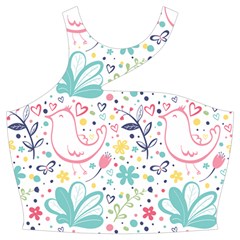 cute bird pattern Cut Out Top from ArtsNow.com Front