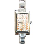 shells pattern Rectangle Italian Charm Watch